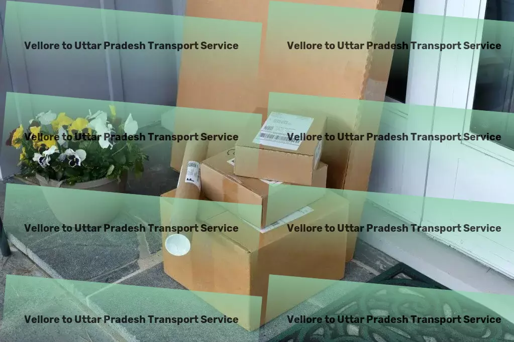 Vellore to Uttar Pradesh Packers And Movers International shipping services